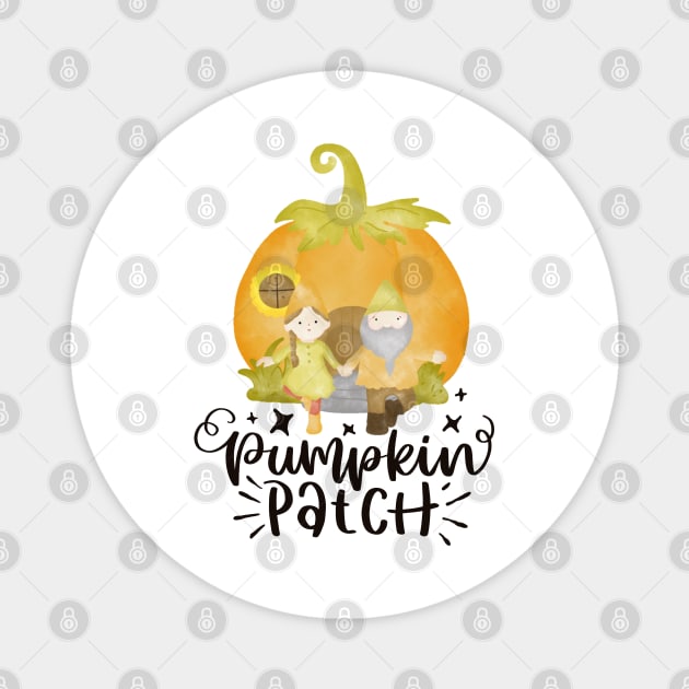 Pumpkin Patch Gnomes Magnet by Zombie Girls Design